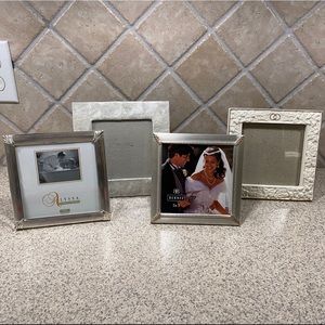 SET OF 4 5”x5” picture frames. Wedding